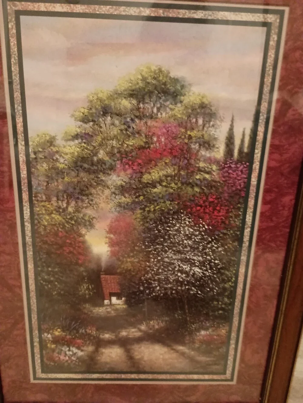 Home Interiors framed landscape